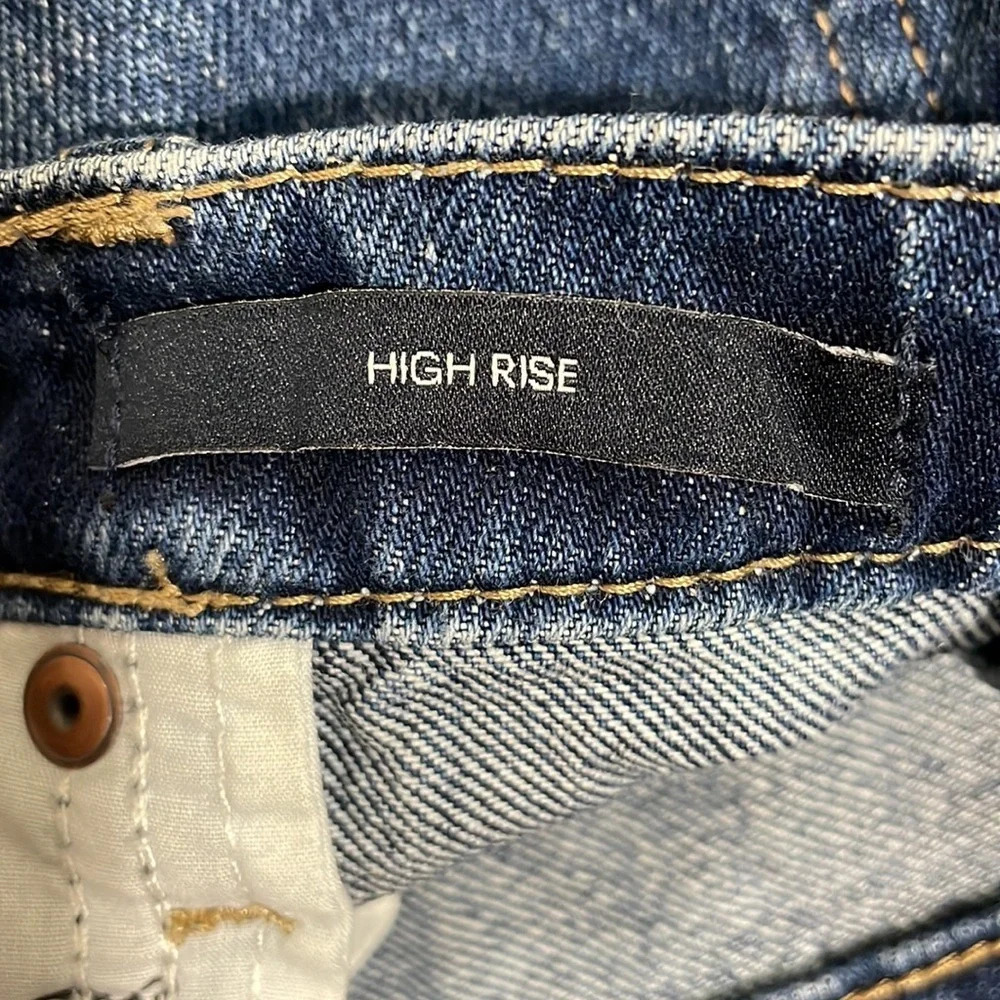 Calvin Klein High Rise Distressed Denim Jean Shorts 32 - Picture 12 of 15